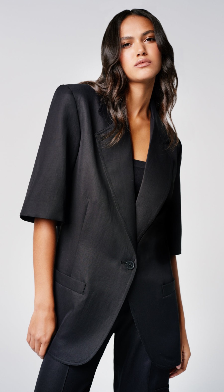 ShopSmythe Short Sleeve Oversized Blazer | Blazers