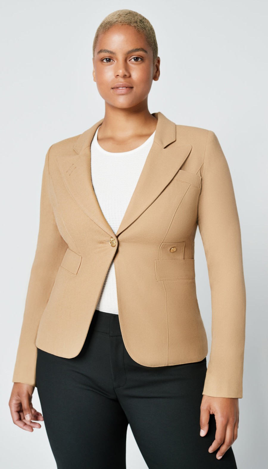 ShopSmythe Duchess Blazer Camel | Duchess & Wrap Blazers