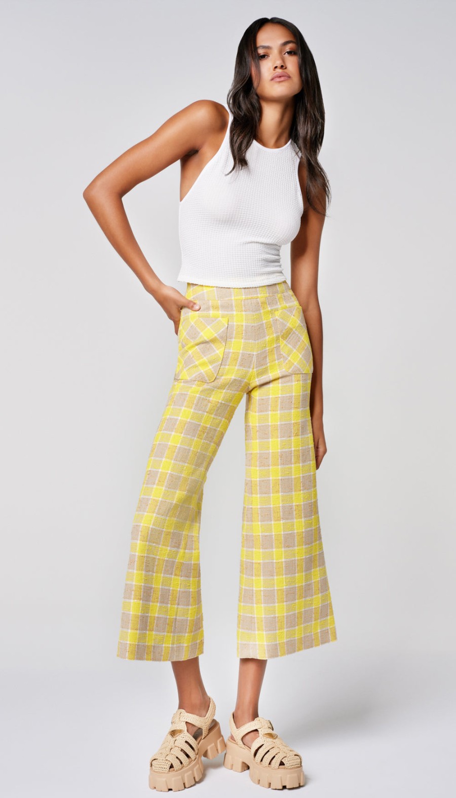 ShopSmythe Cropped Patch Pocket Pant | Bottoms