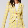 ShopSmythe Pouf Sleeve One Button Blazer | Blazers