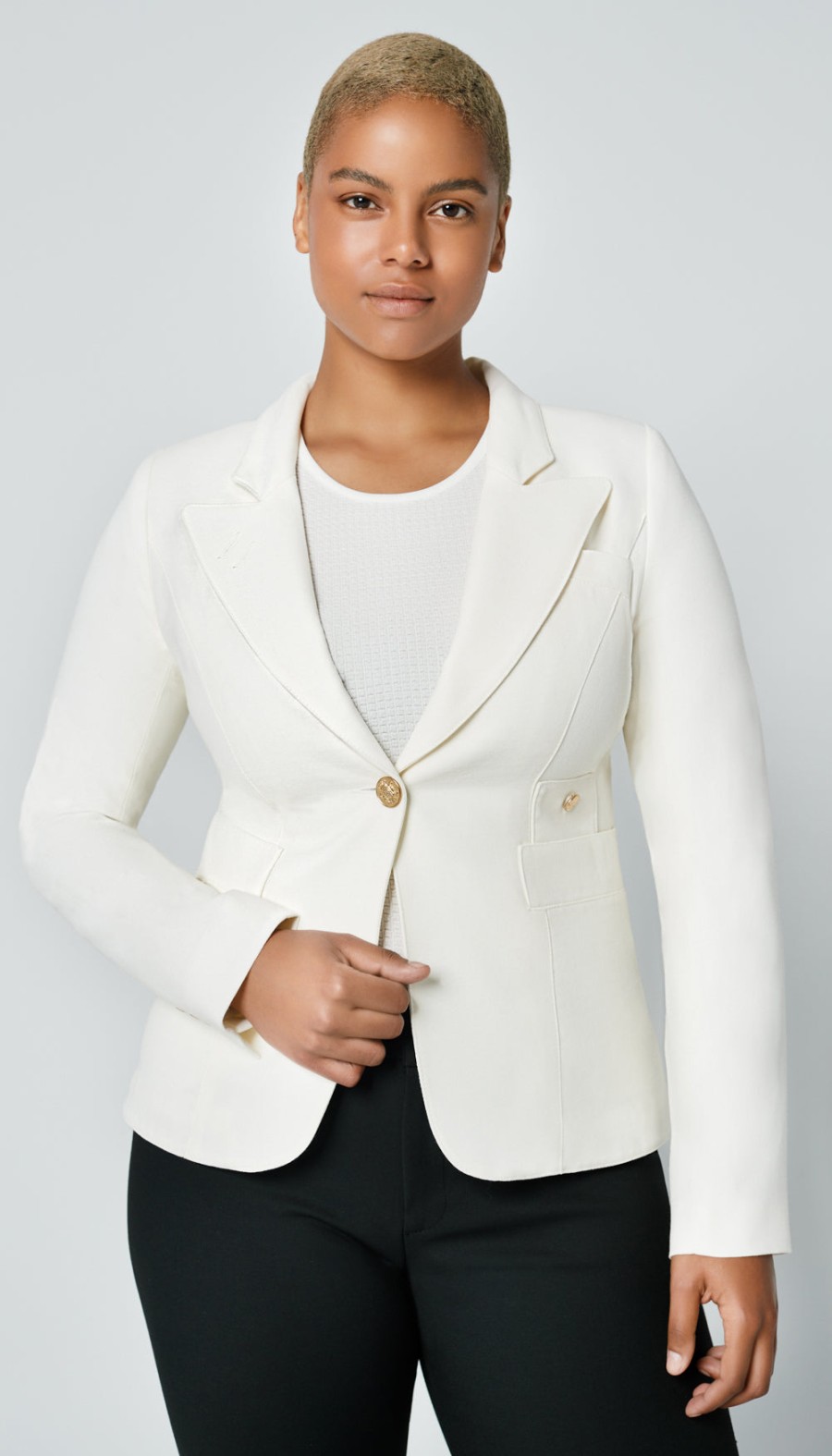 ShopSmythe Duchess Blazer Ivory | Duchess & Wrap Blazers