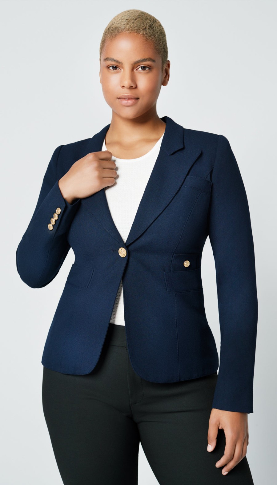 ShopSmythe Duchess Blazer Navy | Duchess & Wrap Blazers