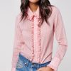 ShopSmythe Ruffle Trim Shirt | Tops