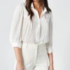 ShopSmythe Shirred Pocket Blouse | Tops