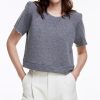 ShopSmythe Removable Shoulder Pad Sweatshirt | Sweaters