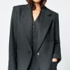 ShopSmythe Oversized Notched Lapel Blazer | Blazers