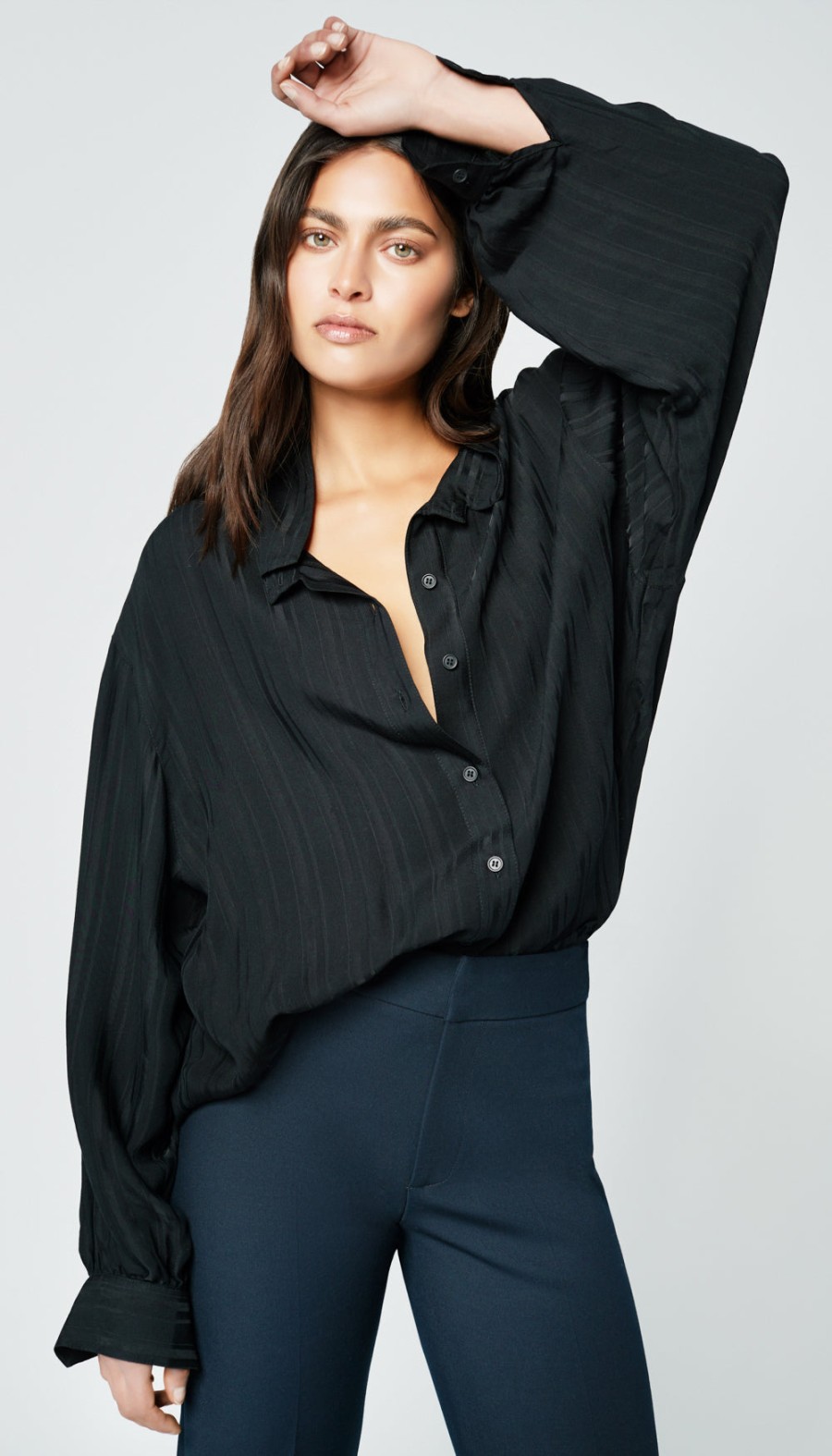 ShopSmythe Fluid Drop Shoulder Blouse | Tops