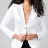 ShopSmythe Linen Duchess Blazer White | Duchess & Wrap Blazers